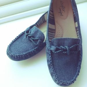 Dexflex Comfort Denim Boat Shoes 9.5